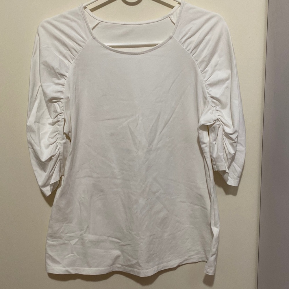 Womens Crew Neck Elbow Sleeve T-Shirt
Size L